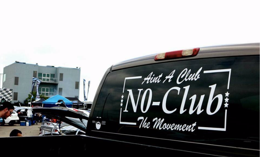 N0-Club "Aint A Club" Large Die Cut